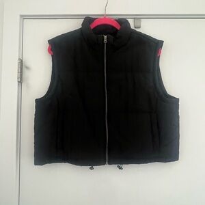 Thread & Supply Cropped black vest